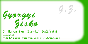 gyorgyi zisko business card